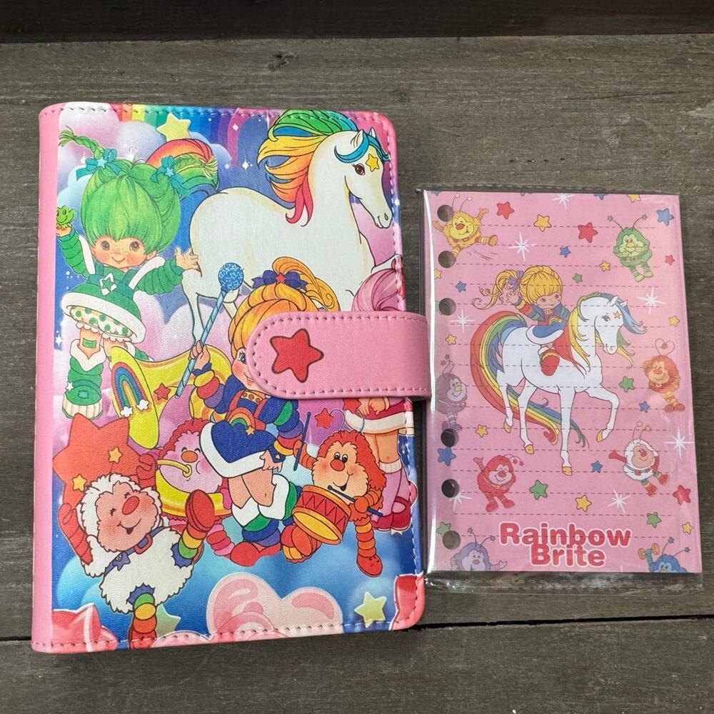 Rainbow Brite A6 6 Ring Binder & Paper